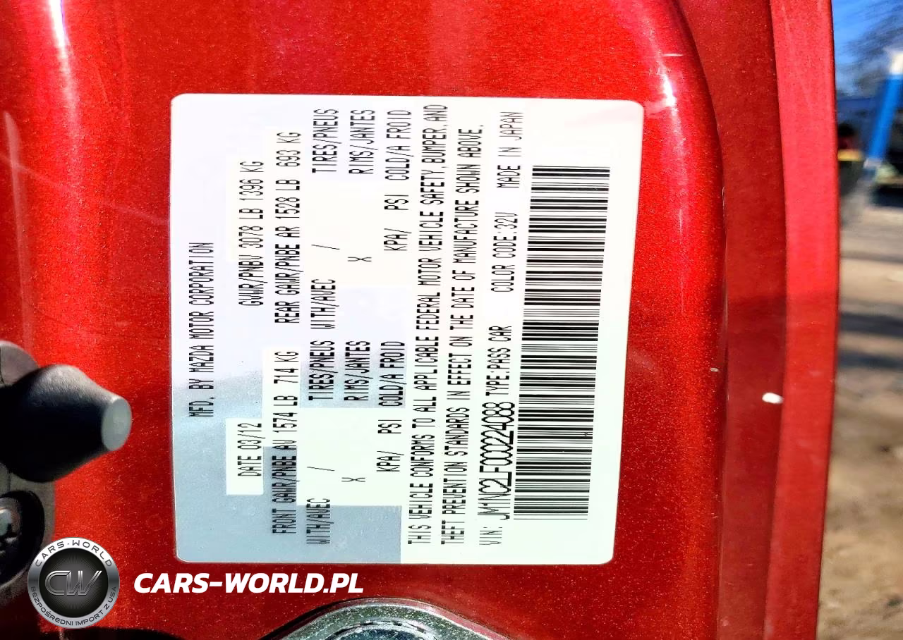 2012 Mazda Mx-5 Miata VIN:JM1NC2LF0C0224088 - 12