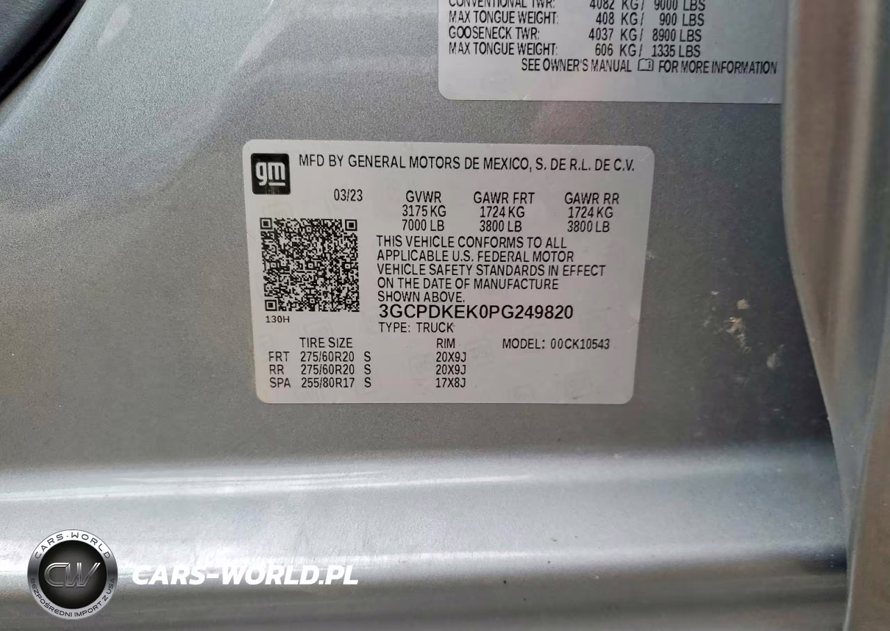 2023 Chevrolet Silverado K1500 Lt-L VIN:3GCPDKEK0PG249820 - 12