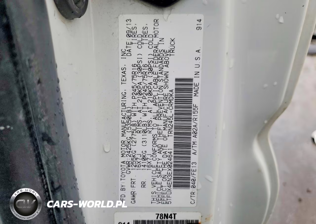 2014 Toyota Tacoma Access Cab VIN:5TFUX4EN3EX024641 - 13