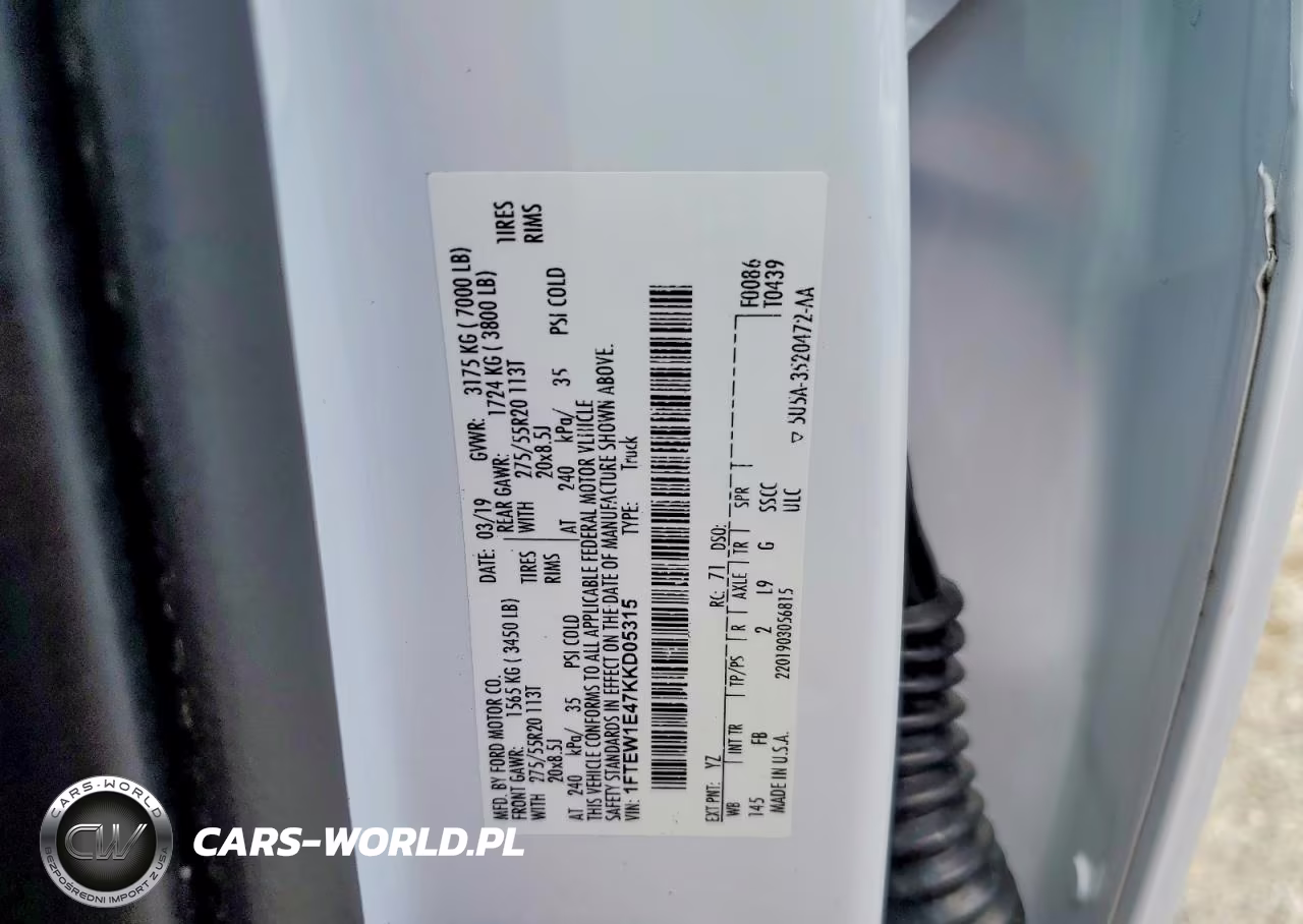 2019 Ford F150 Supercrew VIN:1FTEW1E47KKD05315 - 12