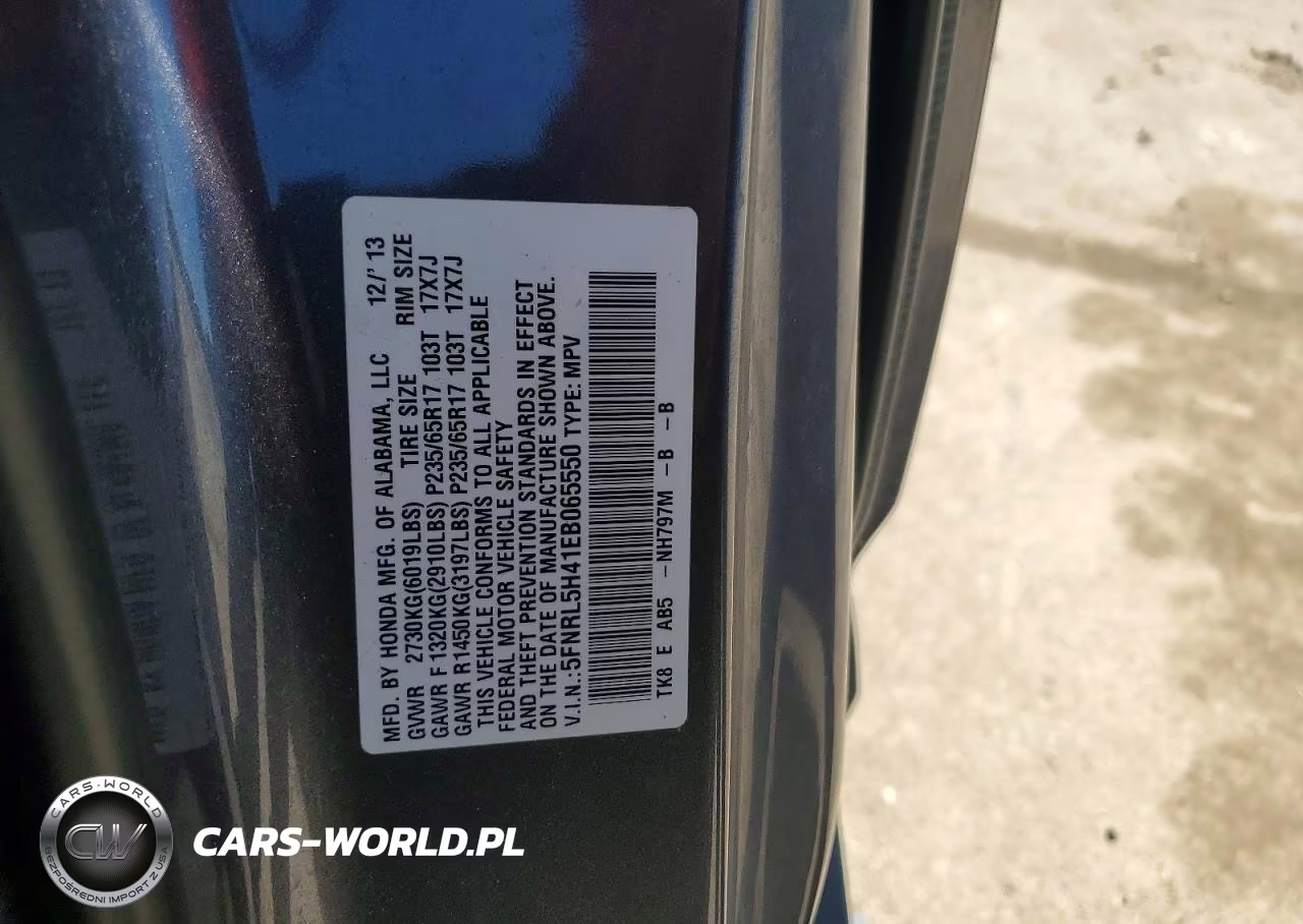 2014 Honda Odyssey Ex VIN:5FNRL5H41EB065550 - 13