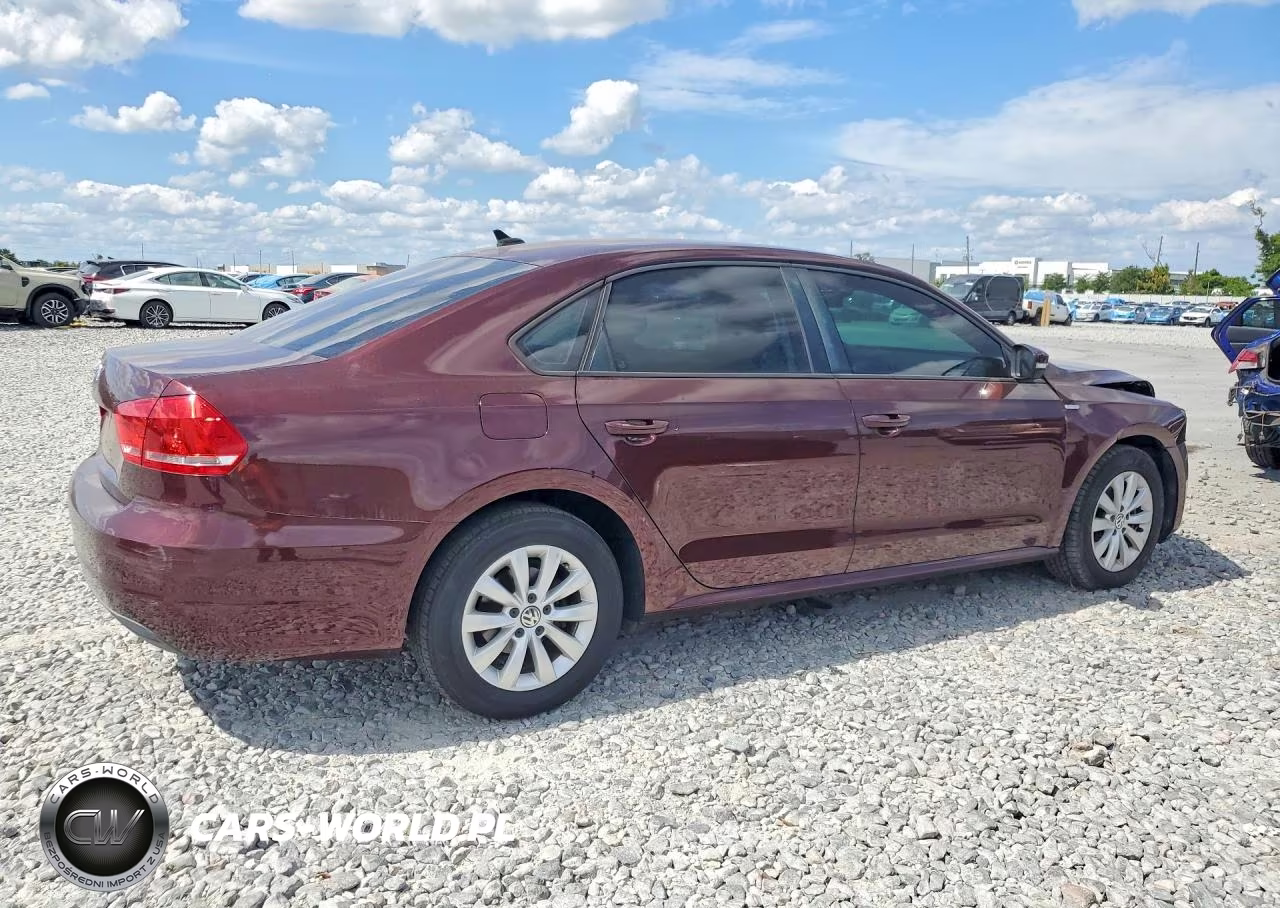 2014 Volkswagen Passat S VIN:1VWAH7A34EC016722 - 3