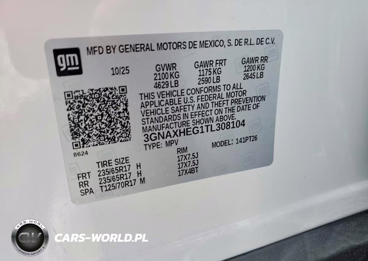 2026 Chevrolet Equinox Lt VIN:3GNAXHEG1TL308104 - 14
