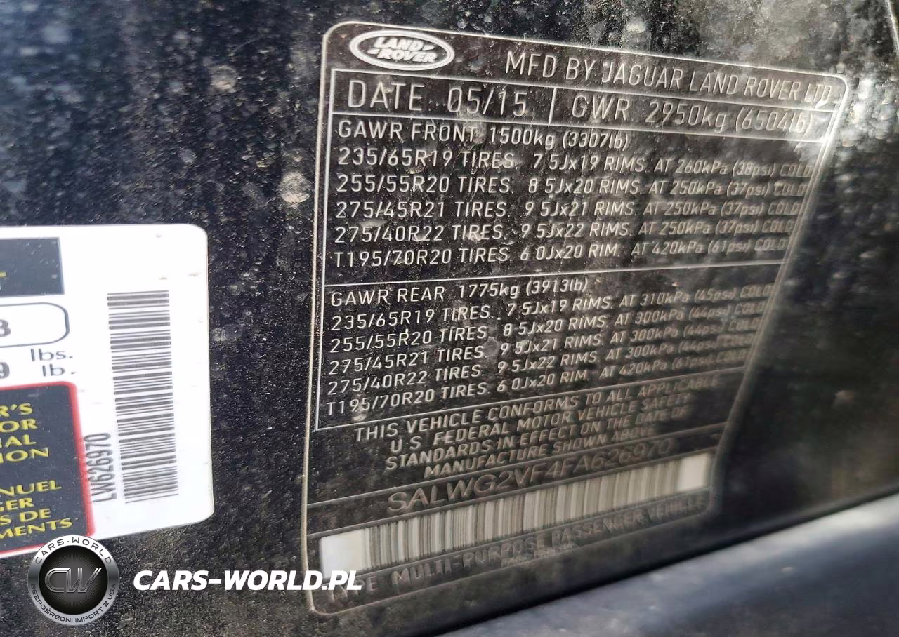 2015 Land Rover Range Rover Sport Se VIN:SALWG2VF4FA626970 - 13