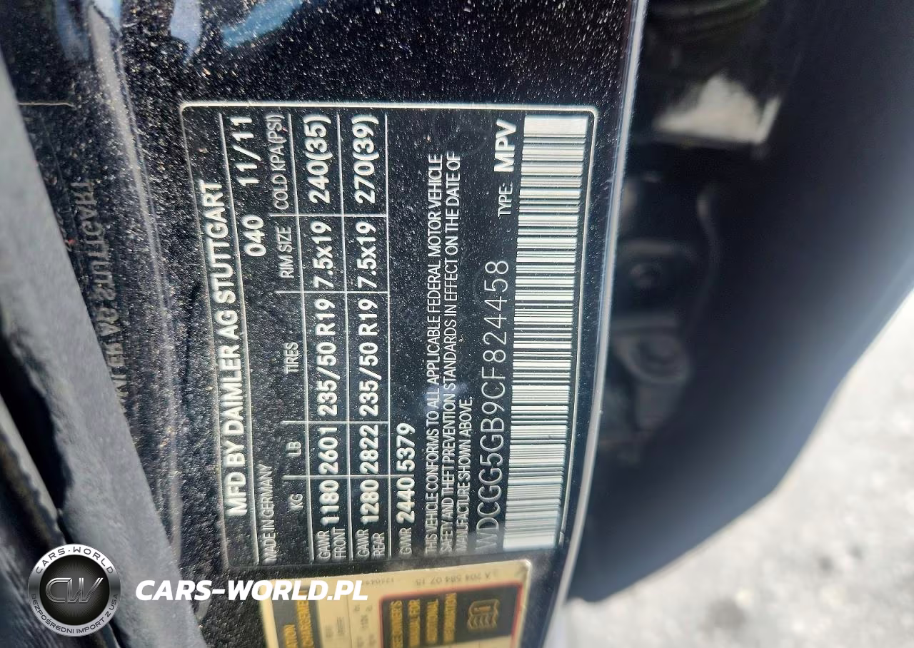 2012 Mercedes-Benz Glk 350 VIN:WDCGG5GB9CF824458 - 13