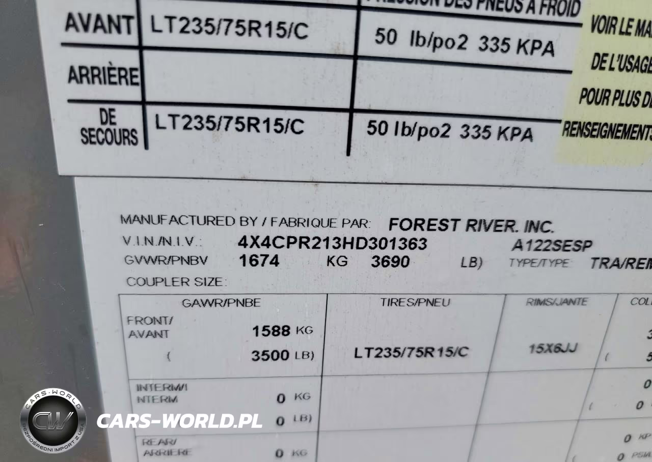 2017 Foresriver A122Sesp VIN:4X4CPR213HD301363 - 8