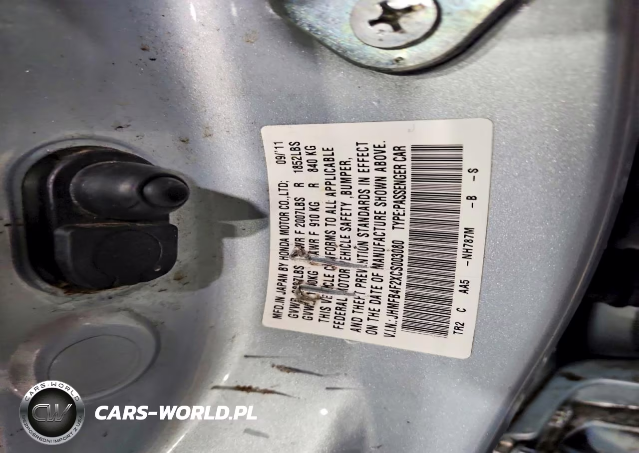 2012 Honda Civic Hybrid VIN:JHMFB4F2XCS003080 - 12