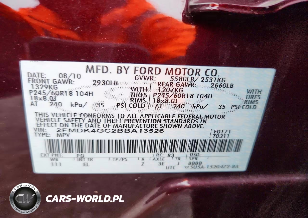 2011 Ford Edge Se VIN:2FMDK4GC2BBA13526 - 14