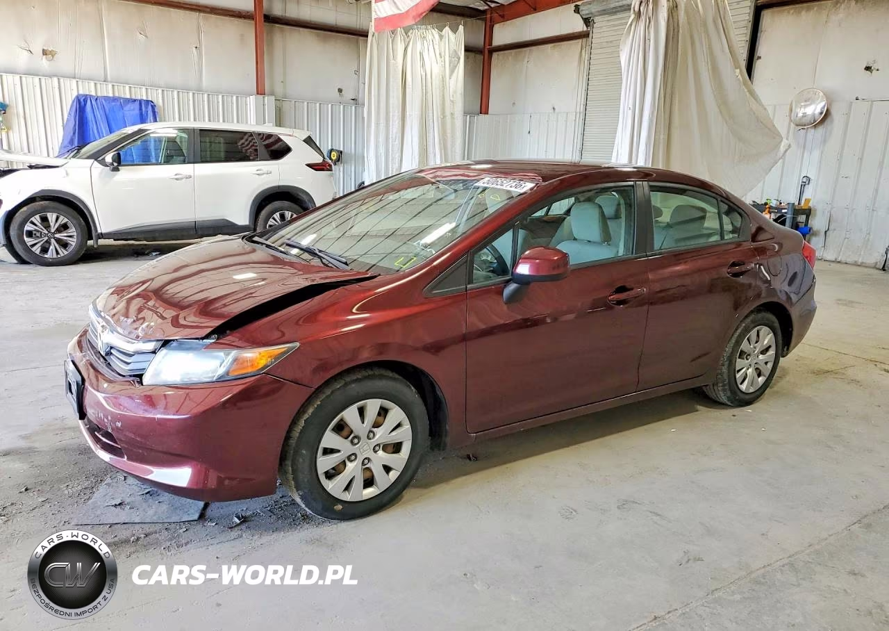 2012 Honda Civic Lx VIN:19XFB2F57CE371266 - 1