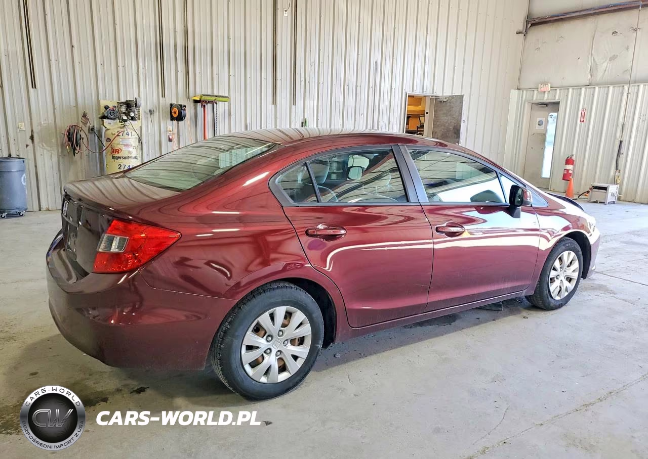 2012 Honda Civic Lx VIN:19XFB2F57CE371266 - 3