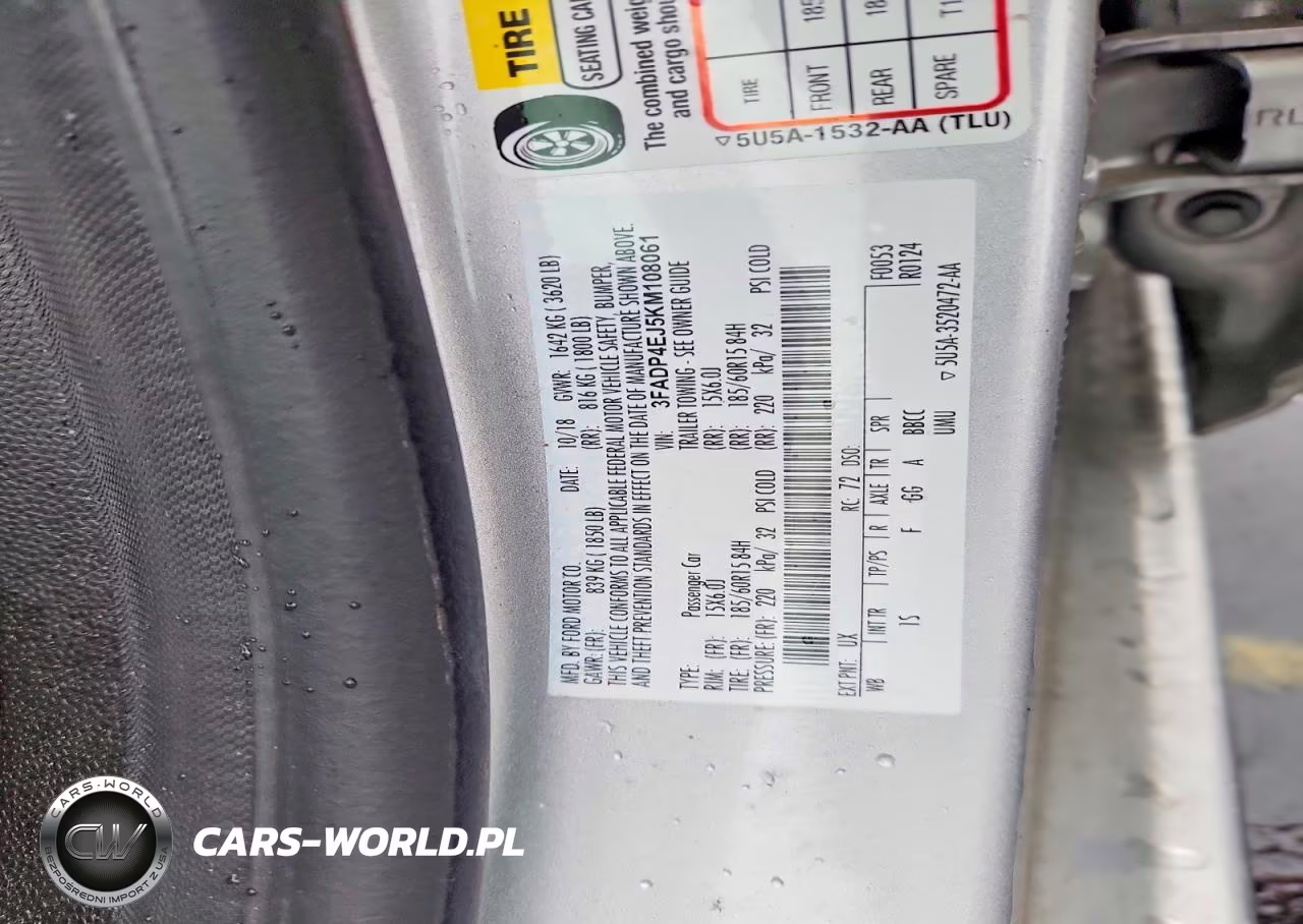 2019 Ford Fiesta VIN:3FADP4EJ5KM108061 - 12
