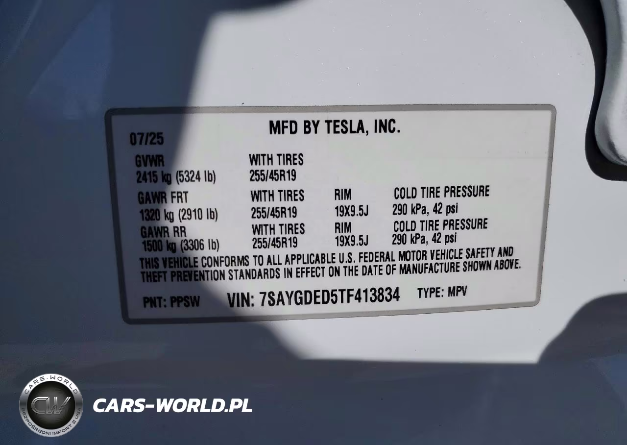 2026 Tesla Model Y VIN:7SAYGDED5TF413834 - 14