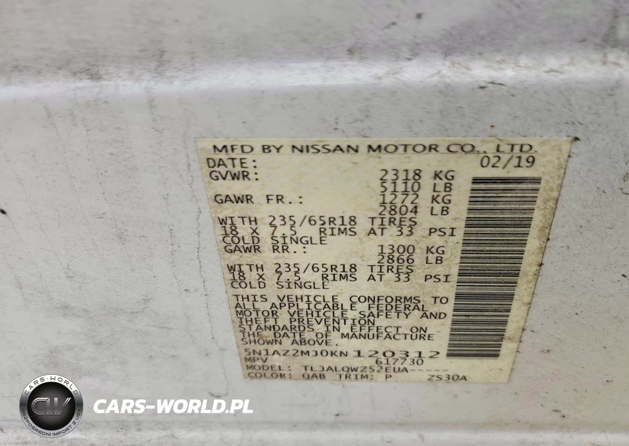 2019 Nissan Murano Sv VIN:5N1AZ2MJ0KN120312 - 12