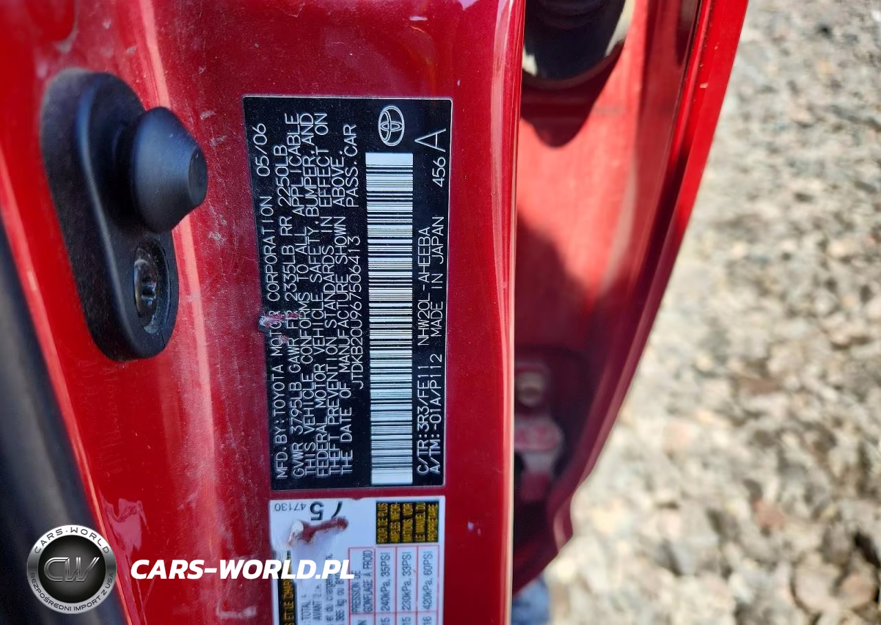 2006 Toyota Prius Base VIN:JTDKB20U967506413 - 12