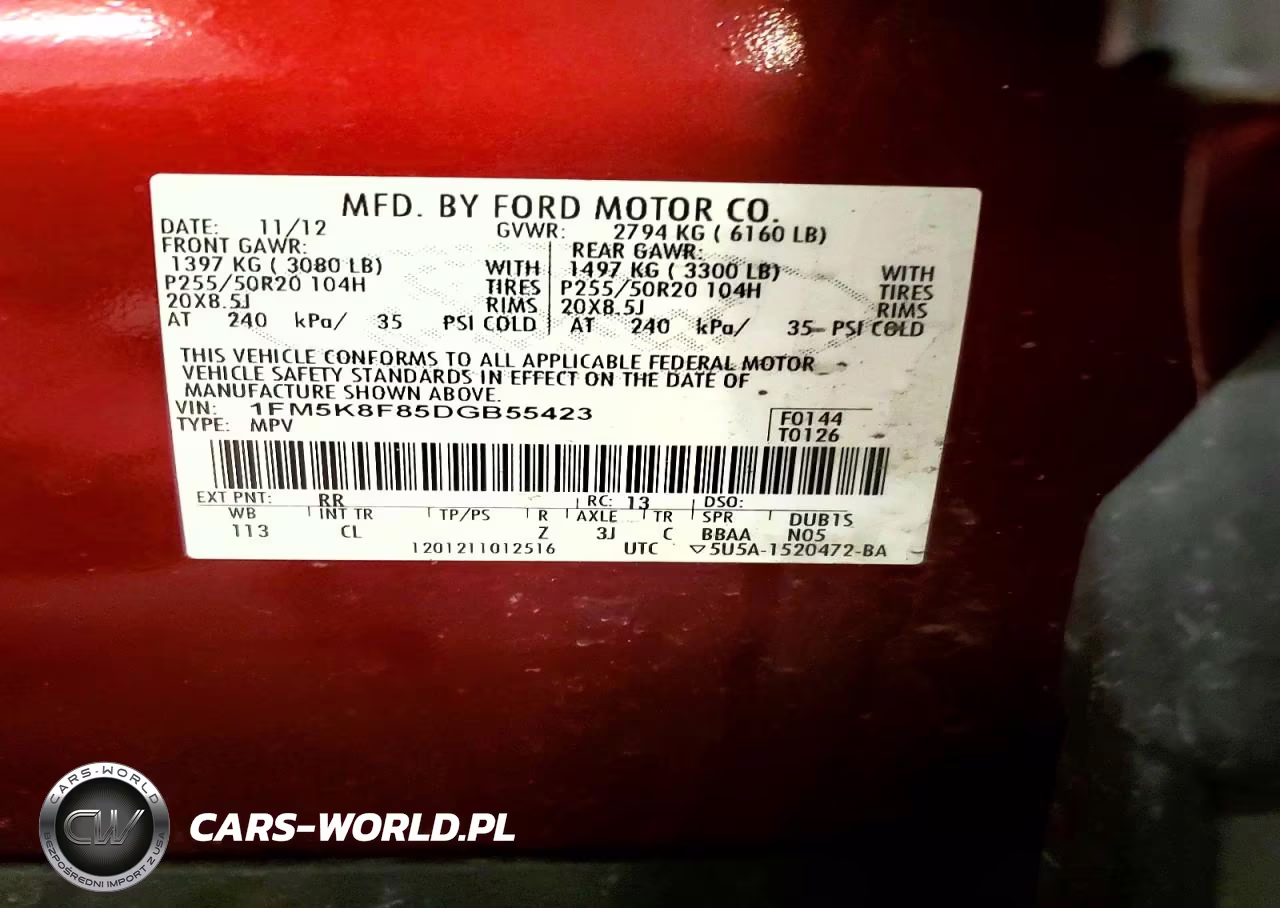 2013 Ford Explorer VIN:1FM5K8F85DGB55423 - 13