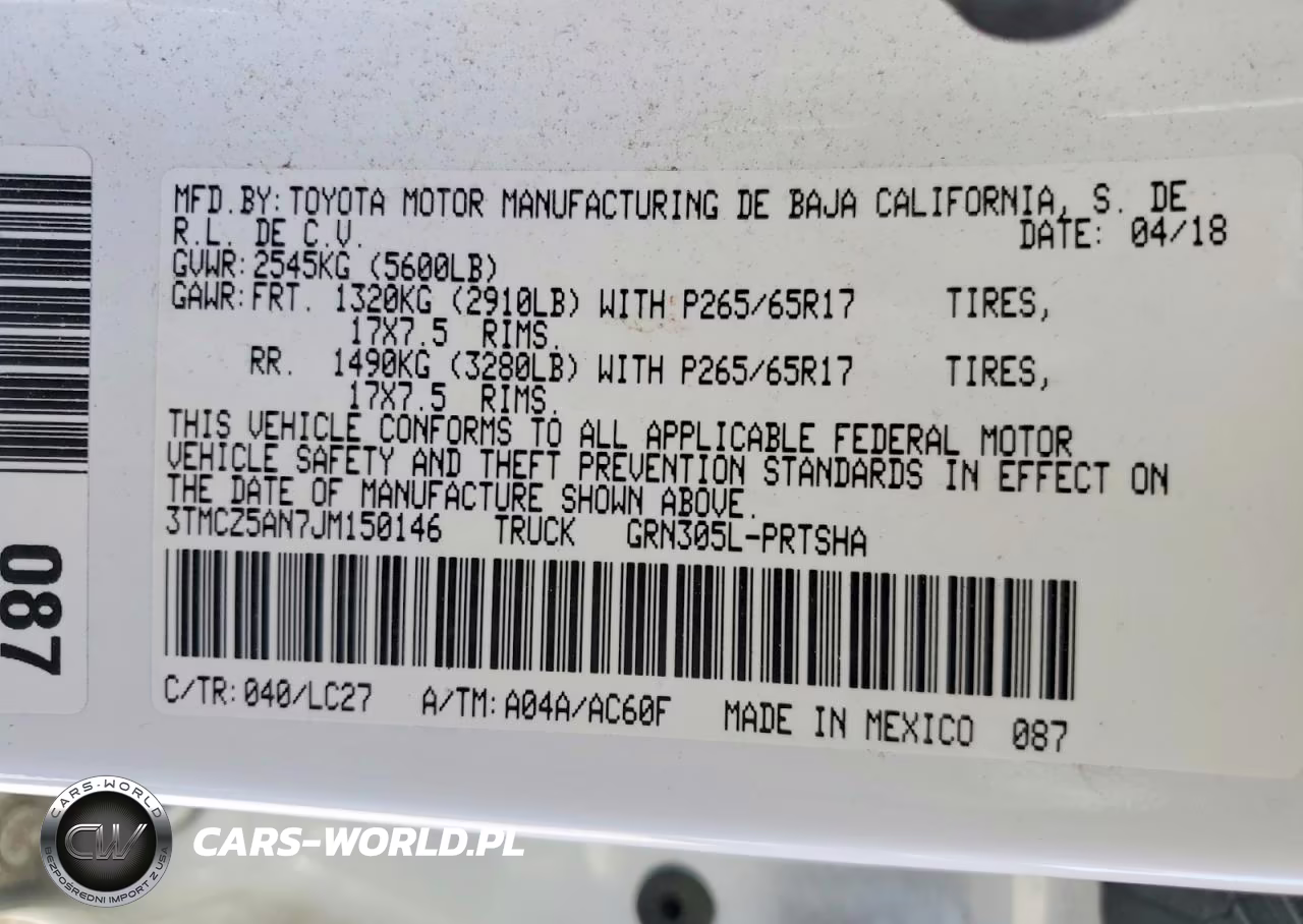 2018 Toyota Tacoma Trd Sport VIN:3TMCZ5AN7JM150146 - 13