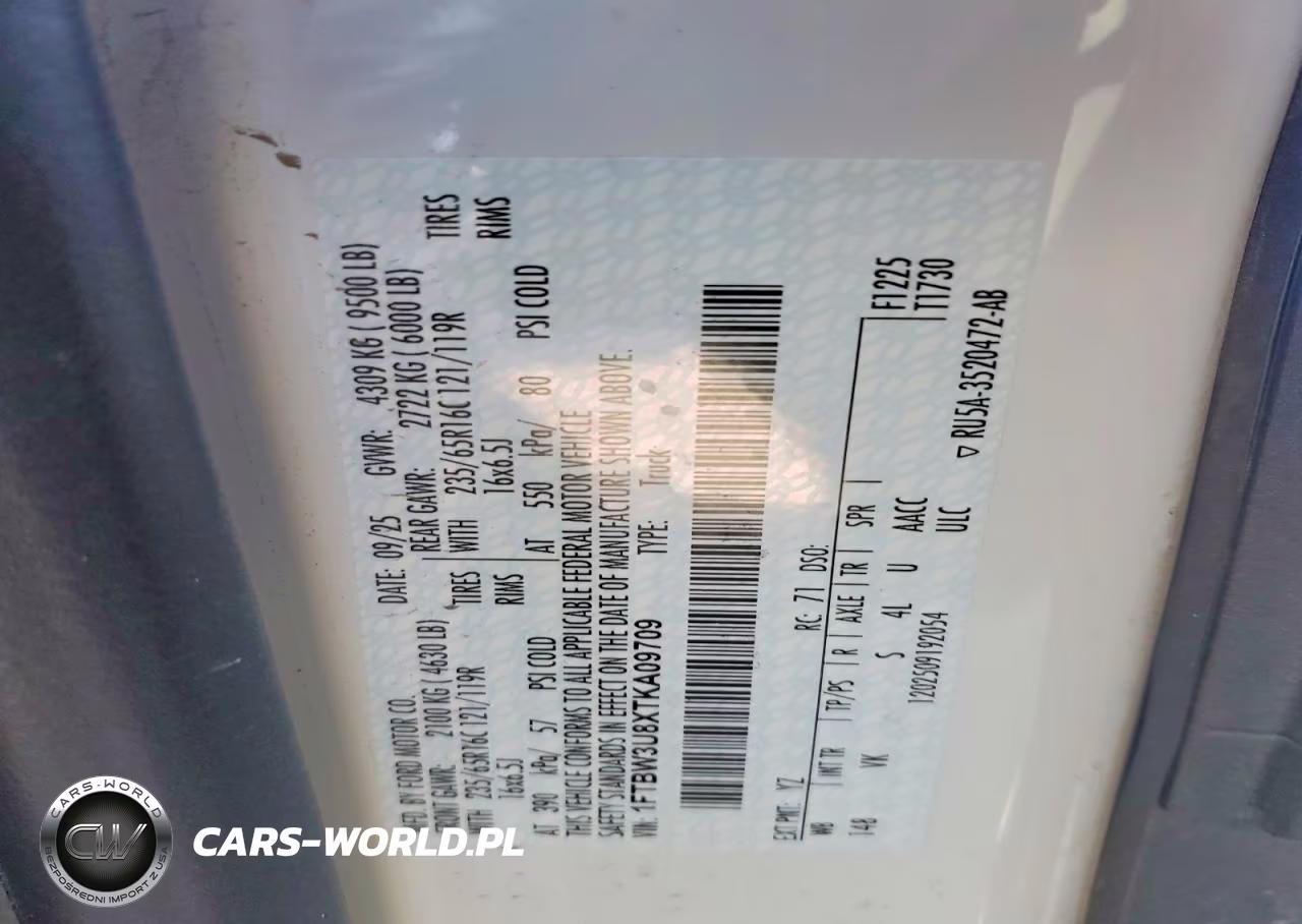 2026 Ford Transit 350 Delivery Van VIN:1FTBW3U8XTKA09709 - 12