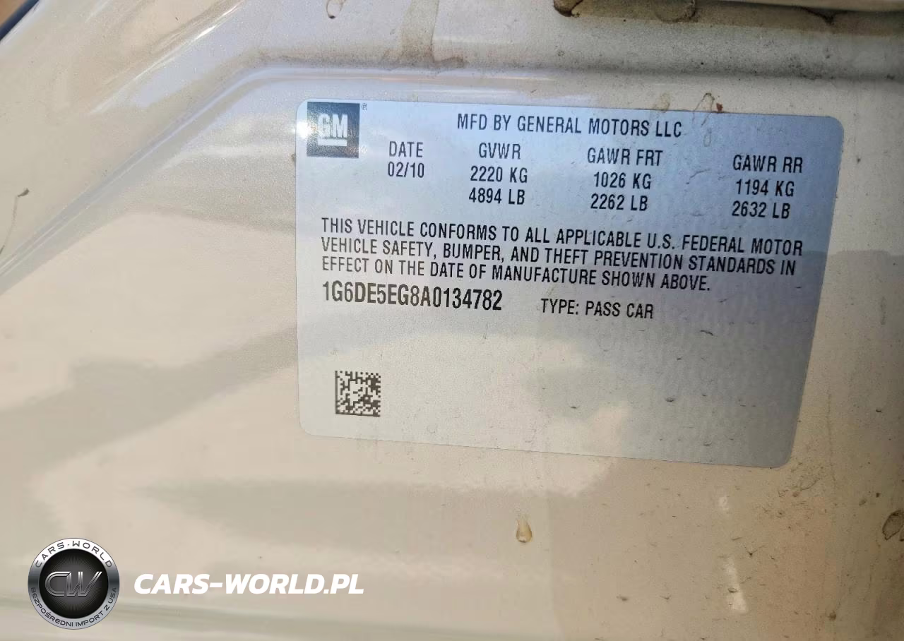 2010 Cadillac Cts Luxury Collection VIN:1G6DE5EG8A0134782 - 12