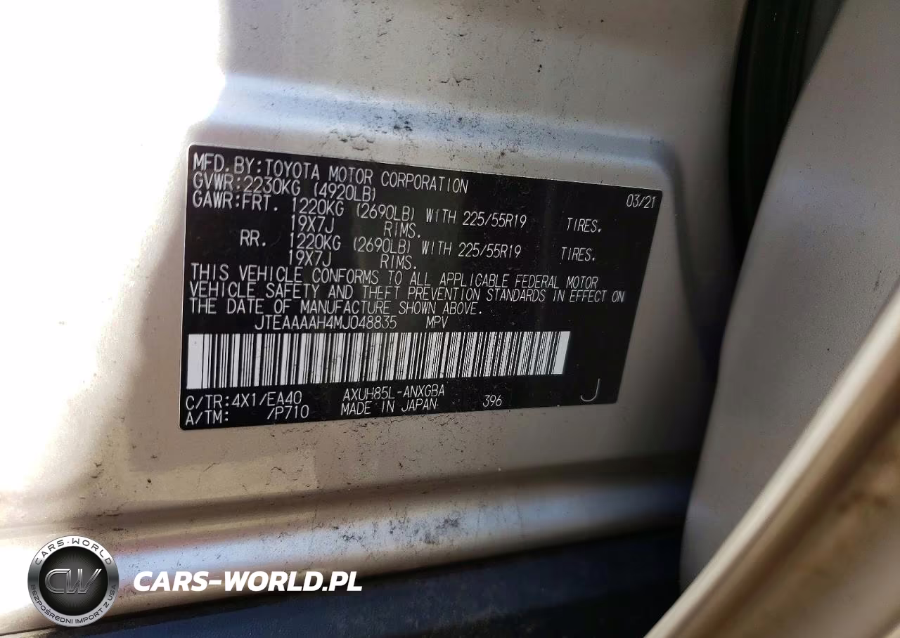 2021 Toyota Venza Xle VIN:JTEAAAAH4MJ048835 - 13