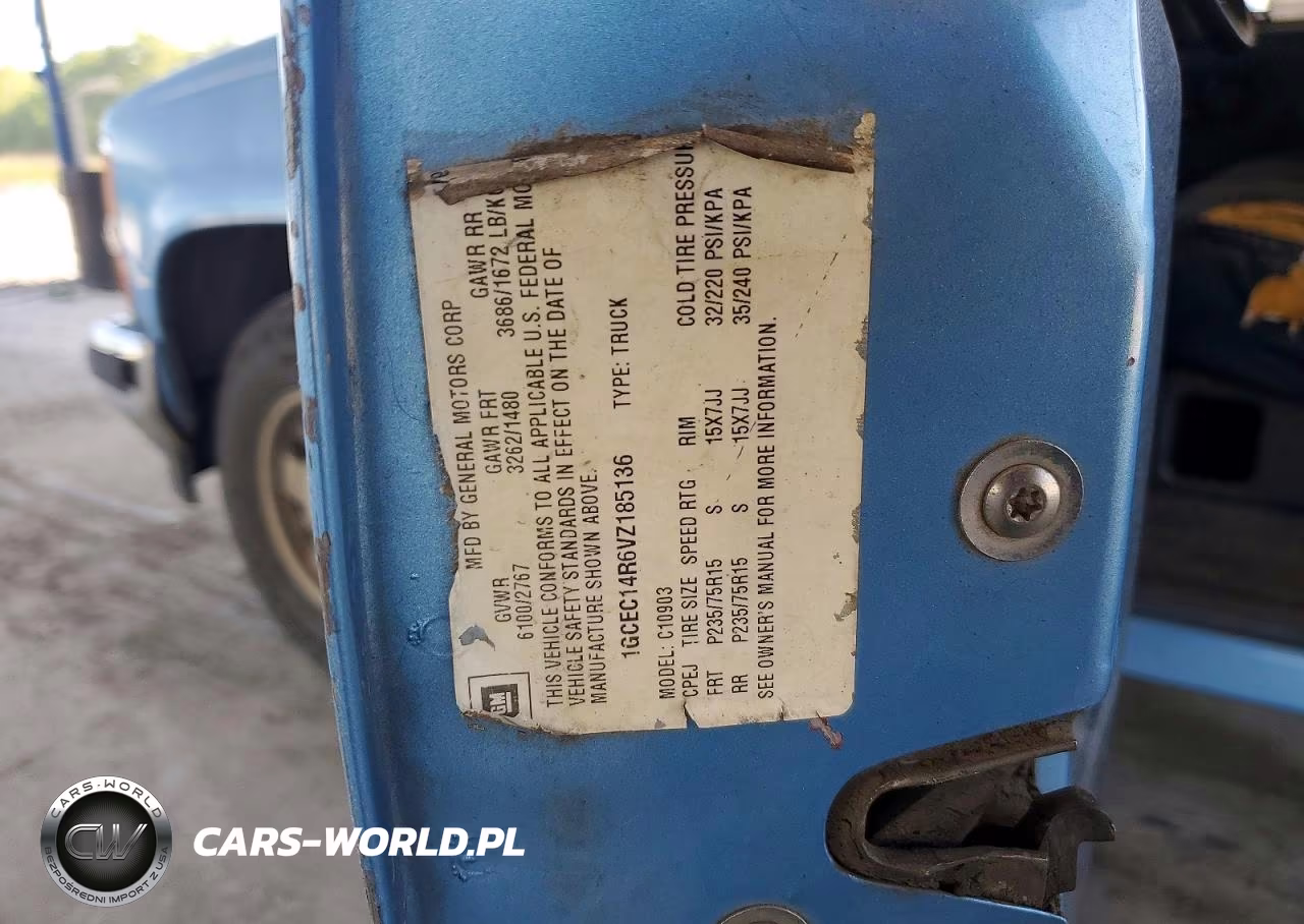 1997 Chevrolet Gmt-400 C1500 VIN:1GCEC14R6VZ185136 - 12