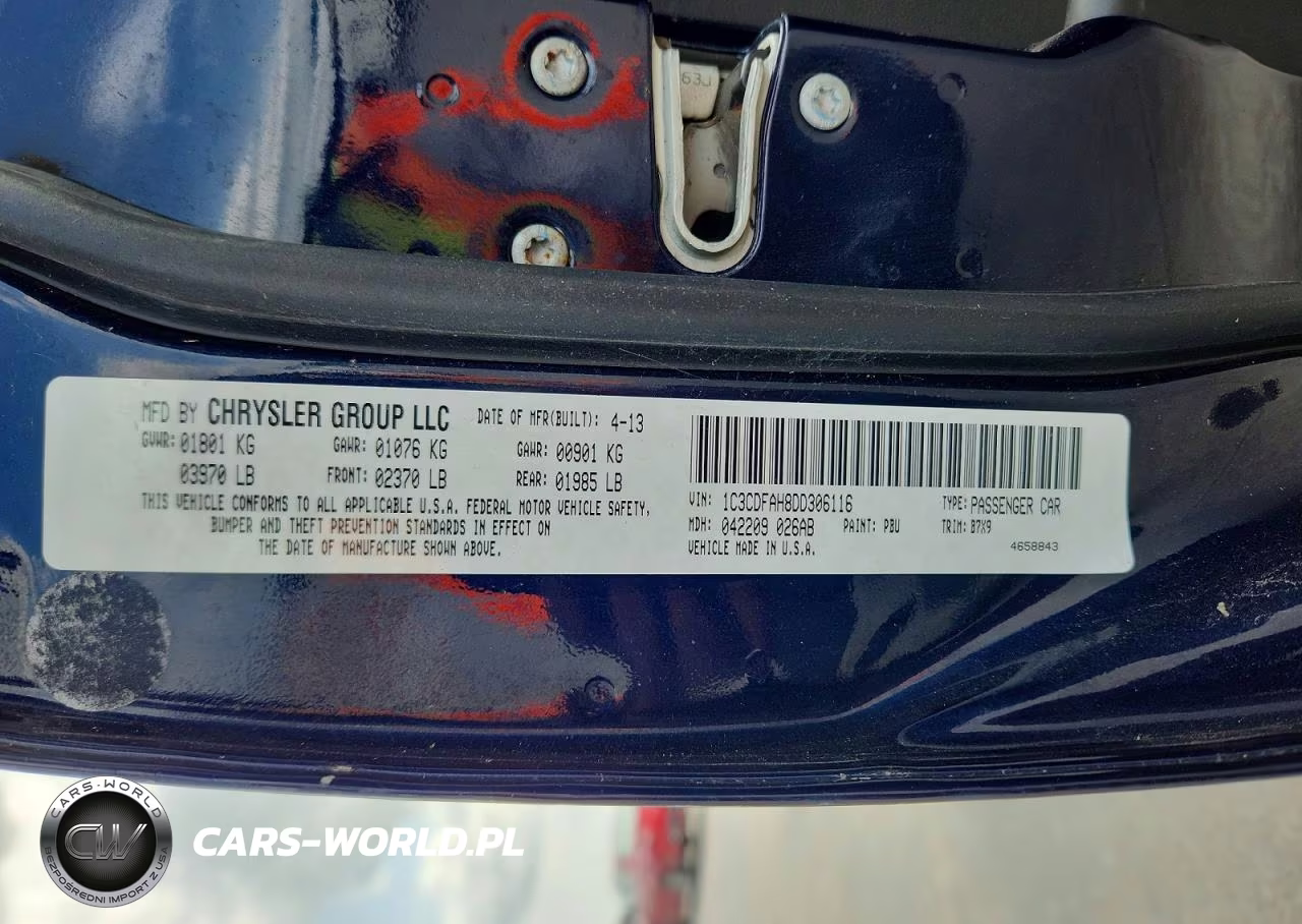 2013 Dodge Dart Se VIN:1C3CDFAH8DD306116 - 12