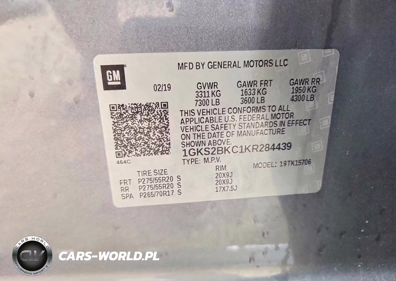2019 GMC Yukon Slt VIN:1GKS2BKC1KR284439 - 14