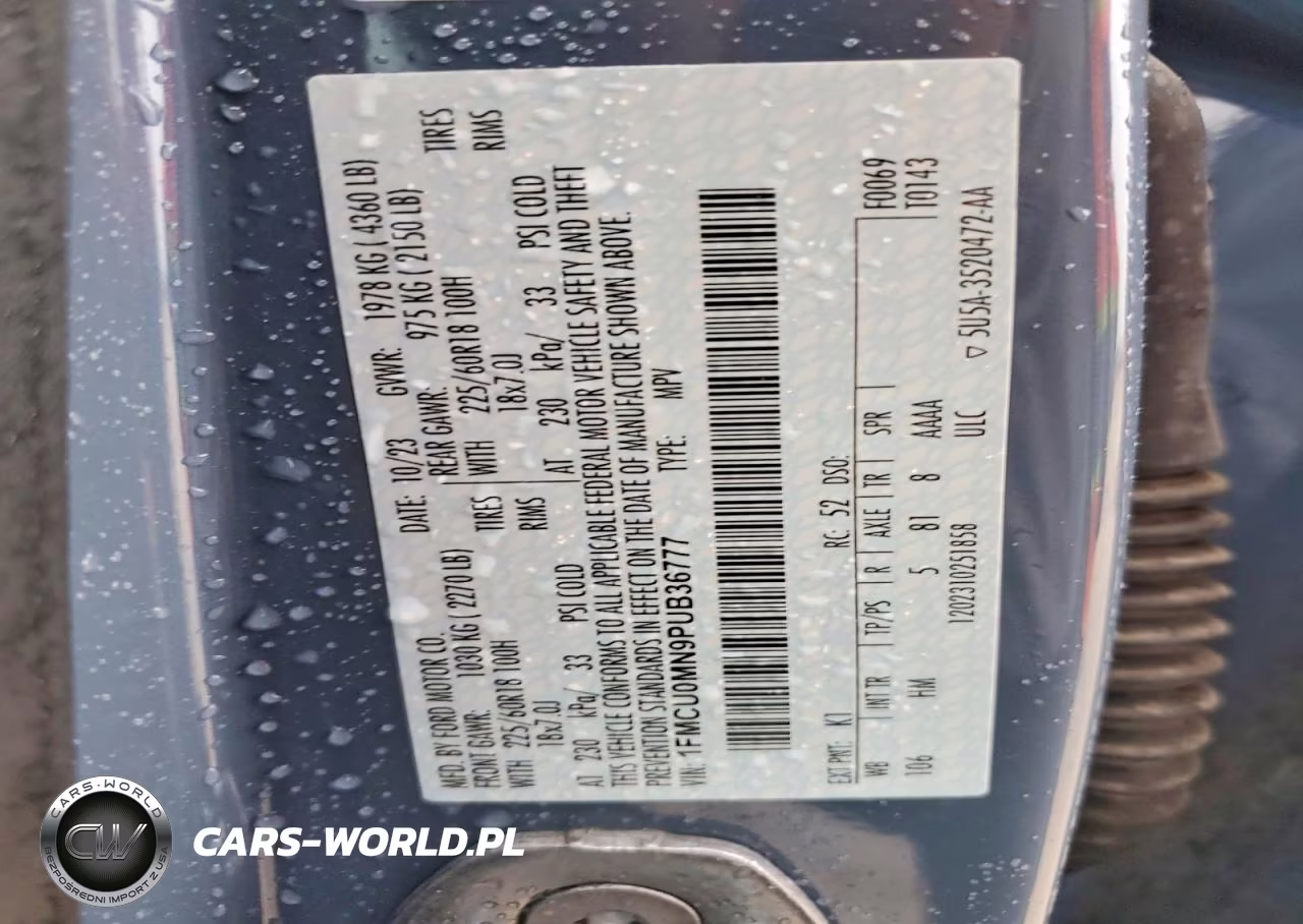 2023 Ford Escape St Line VIN:1FMCU0MN9PUB36777 - 12