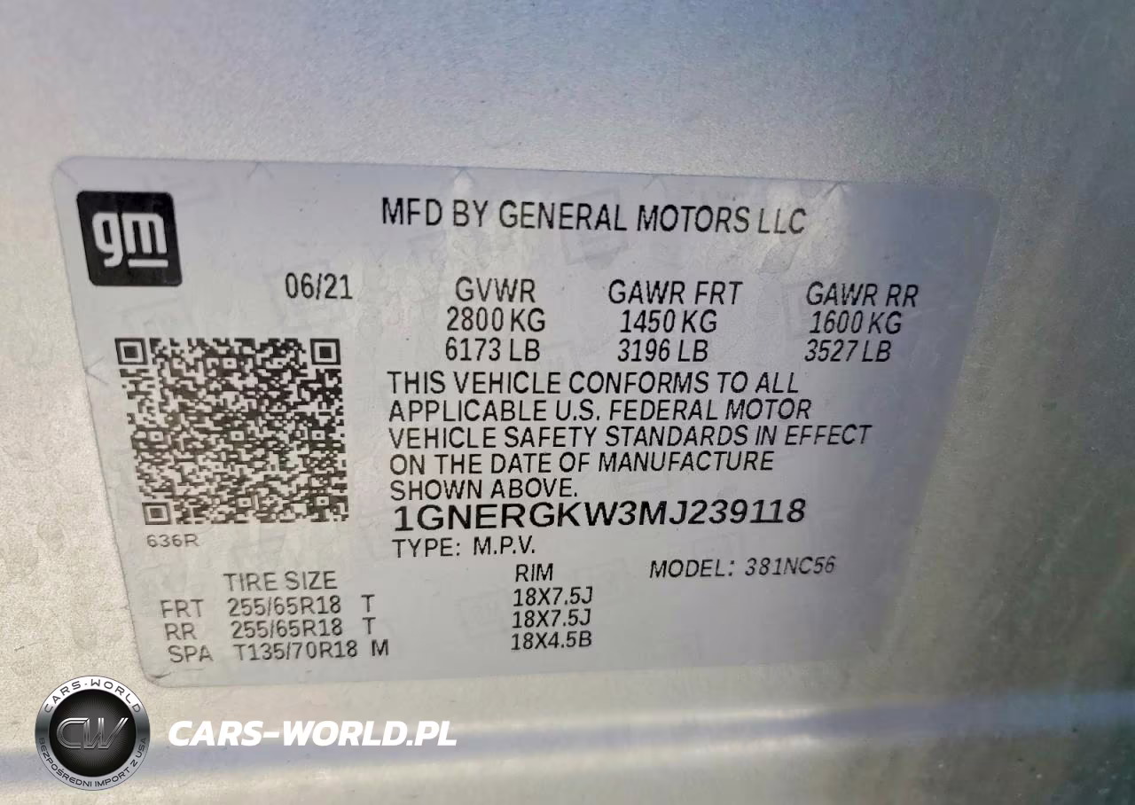 2021 Chevrolet Traverse Lt VIN:1GNERGKW3MJ239118 - 13