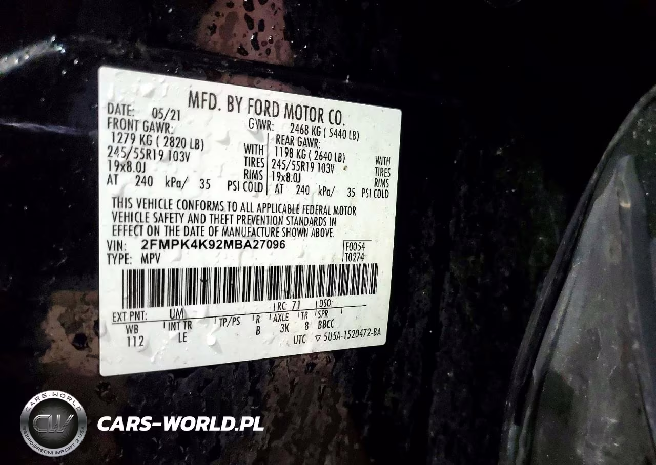2021 Ford Edge Titanium VIN:2FMPK4K92MBA27096 - 13