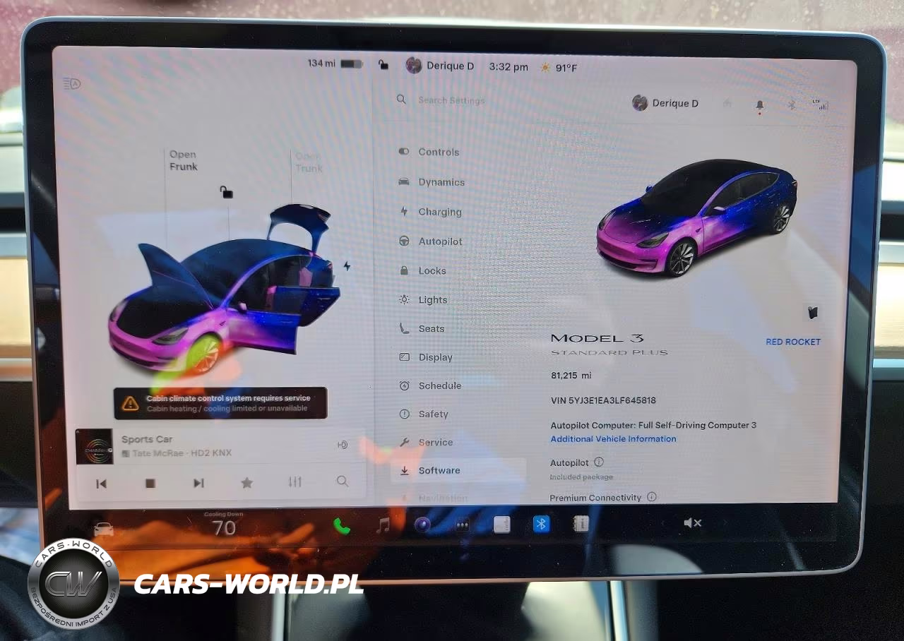 2020 Tesla Model 3 Awd W-Long R VIN:5YJ3E1EA3LF645818 - 9