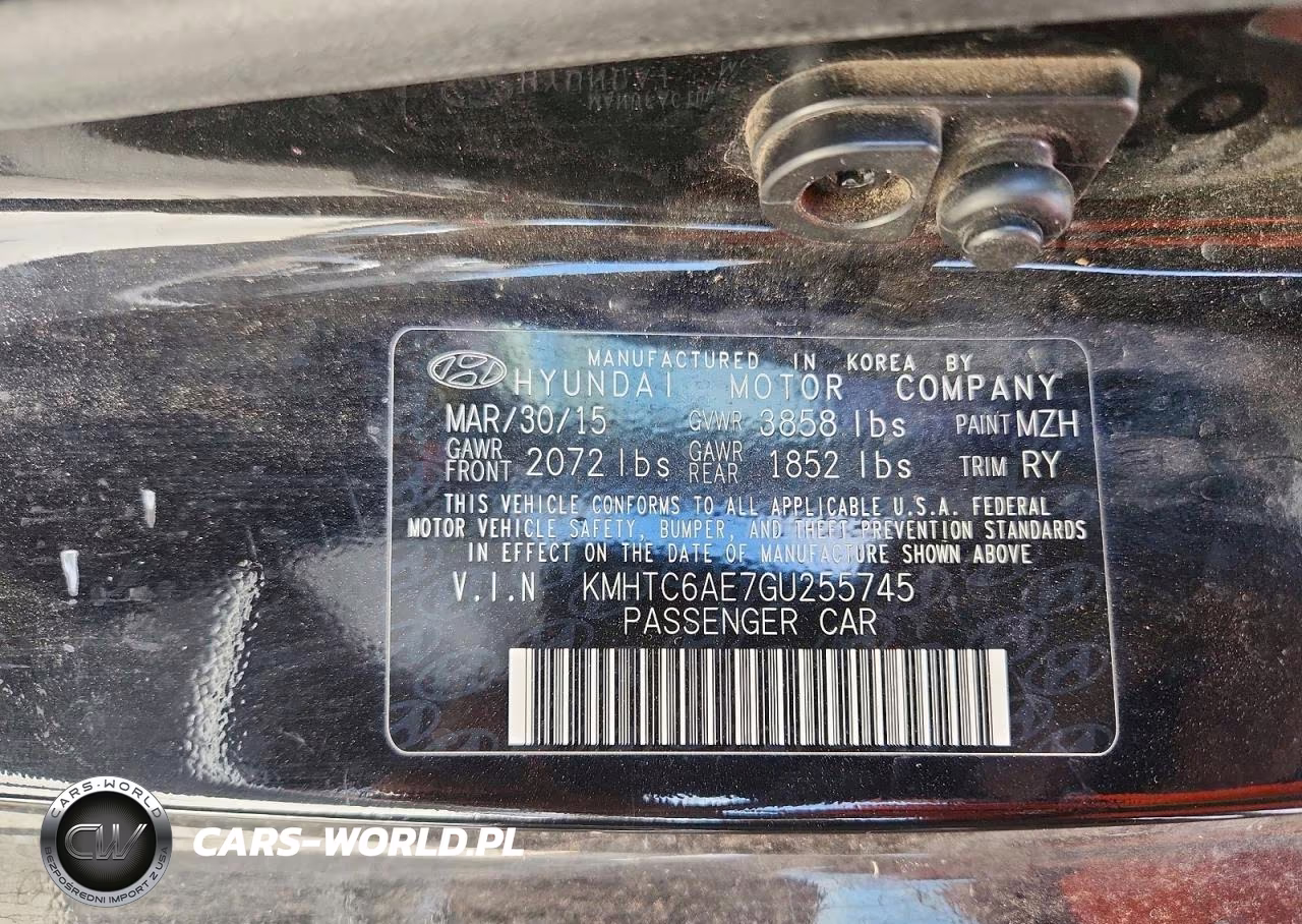 2016 Hyundai Veloster Turbo VIN:KMHTC6AE7GU255745 - 12