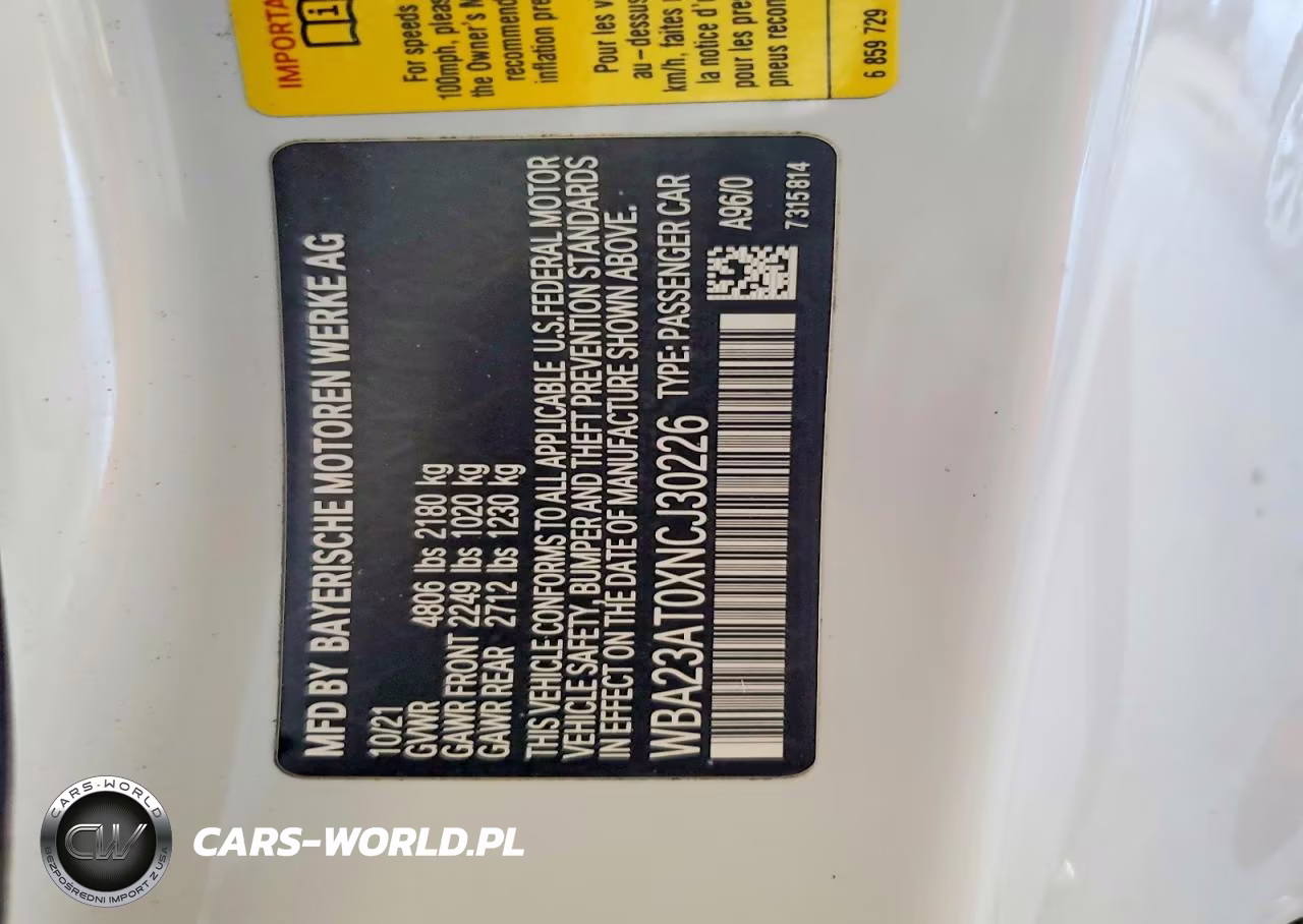 2022 BMW 430I VIN:WBA23AT0XNCJ30226 - 13