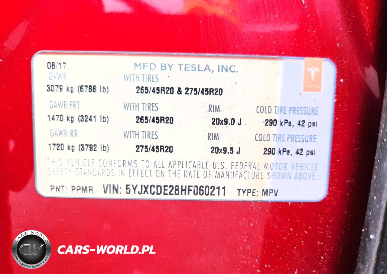2017 Tesla Model X VIN:5YJXCDE28HF060211 - 12
