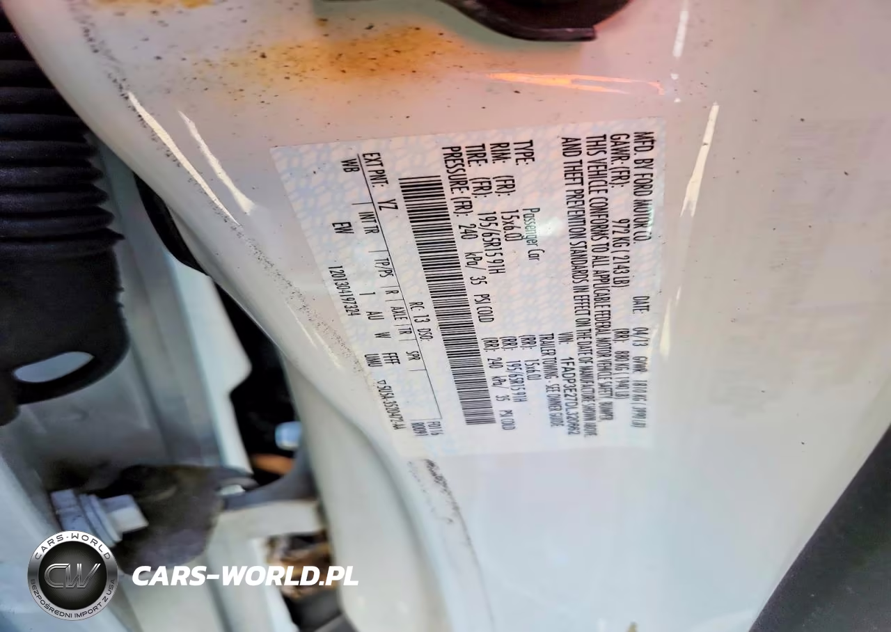 2013 Ford Focus S VIN:1FADP3E27DL320662 - 12