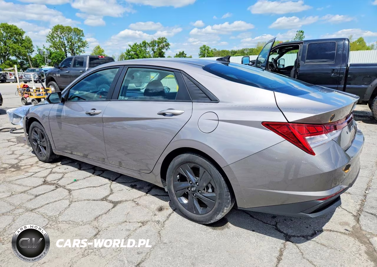 2021 Hyundai Elantra Blue VIN:KMHLM4AJ6MU006895 - 2