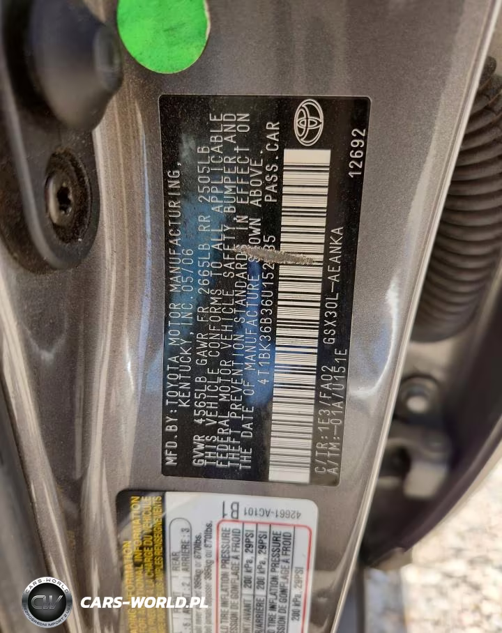 2006 Toyota Avalon Xl VIN:4T1BK36B36U152235 - 12