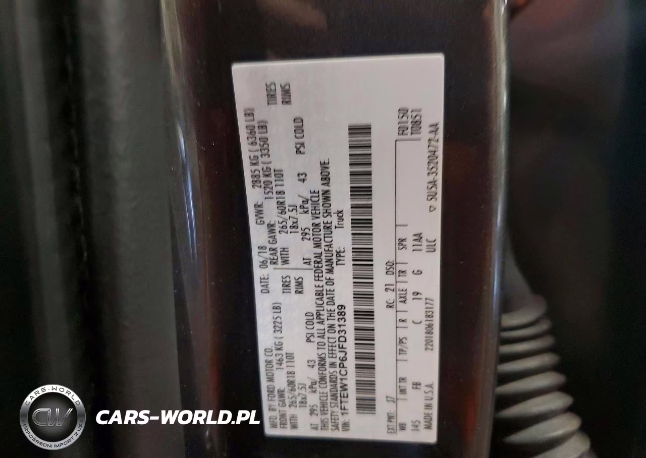 2018 Ford F150 VIN:1FTEW1CP6JFD31389 - 12