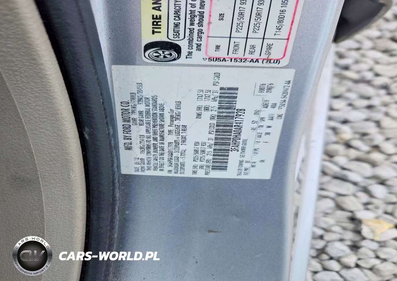 2010 Ford Fusion Se VIN:3FAHP0HA0AR417928 - 13