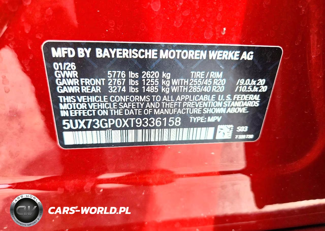 2026 BMW X3 M50 VIN:5UX73GP0XT9336158 - 13