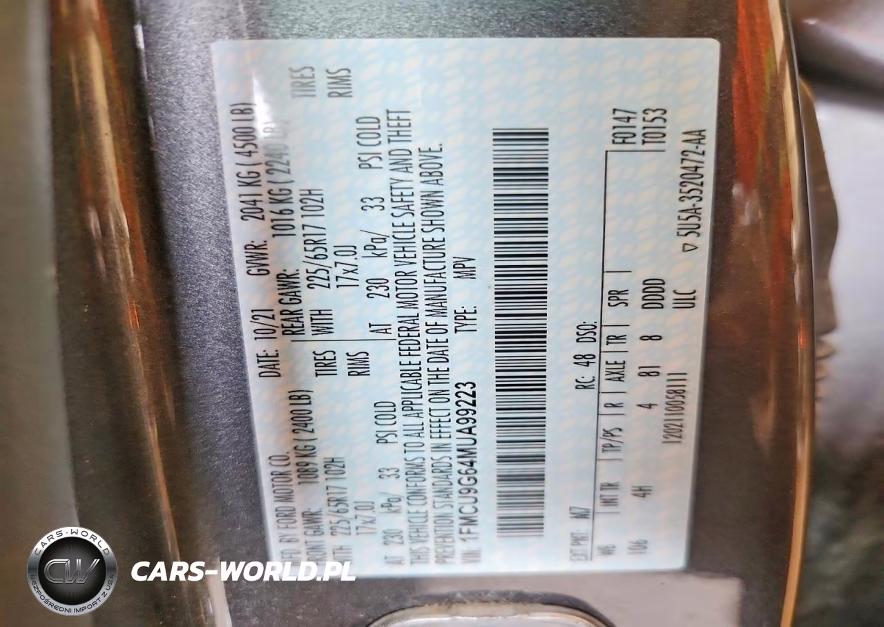 2021 Ford Escape Se VIN:1FMCU9G64MUA99223 - 13