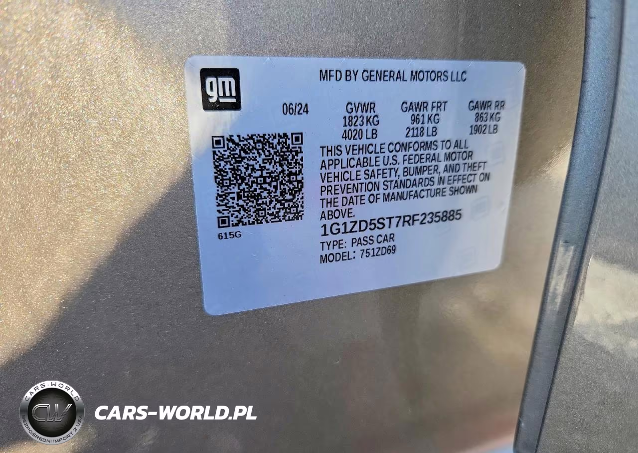 2024 Chevrolet Malibu Lt VIN:1G1ZD5ST7RF235885 - 12