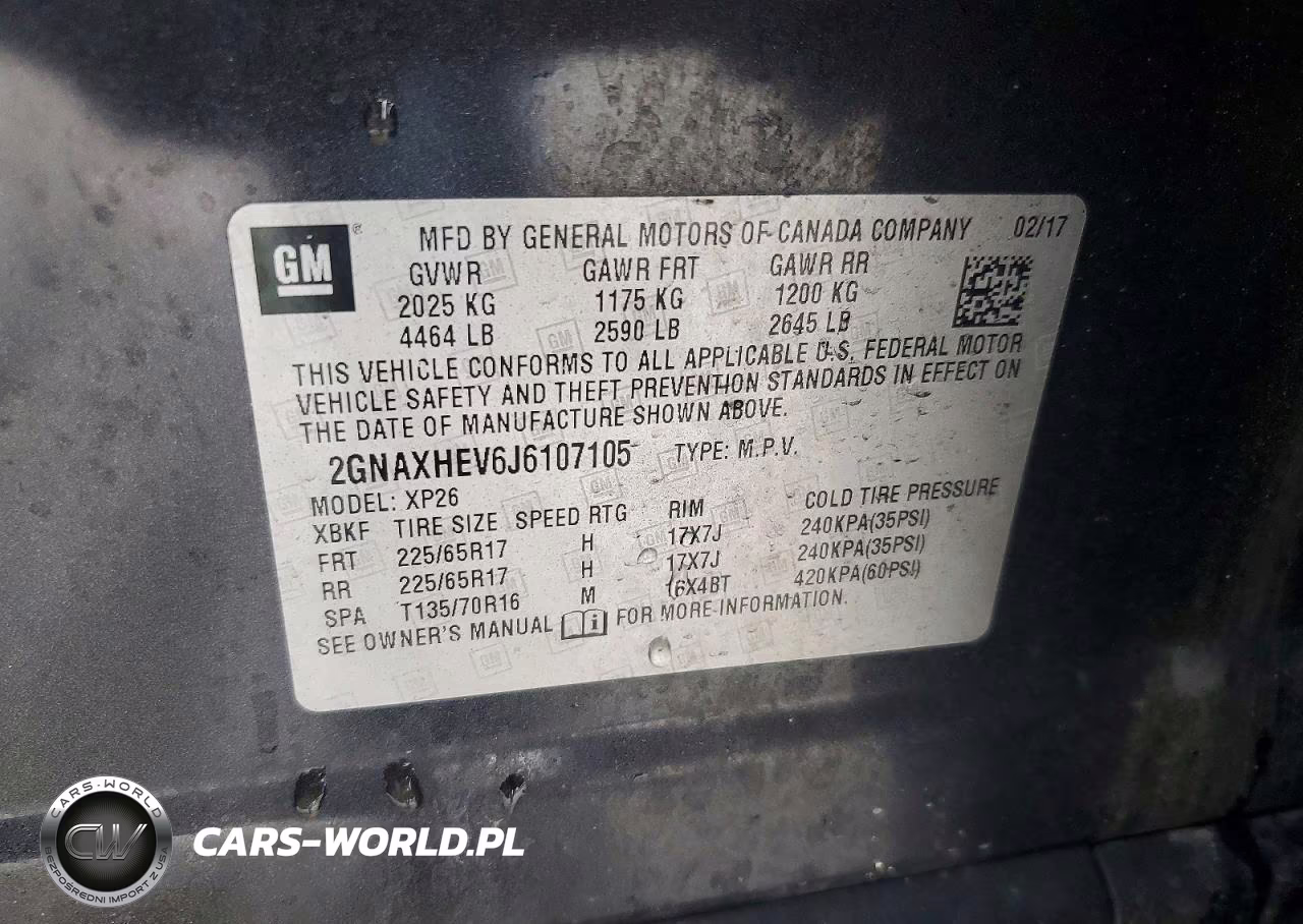 2018 Chevrolet Equinox Ls VIN:2GNAXHEV6J6107105 - 12