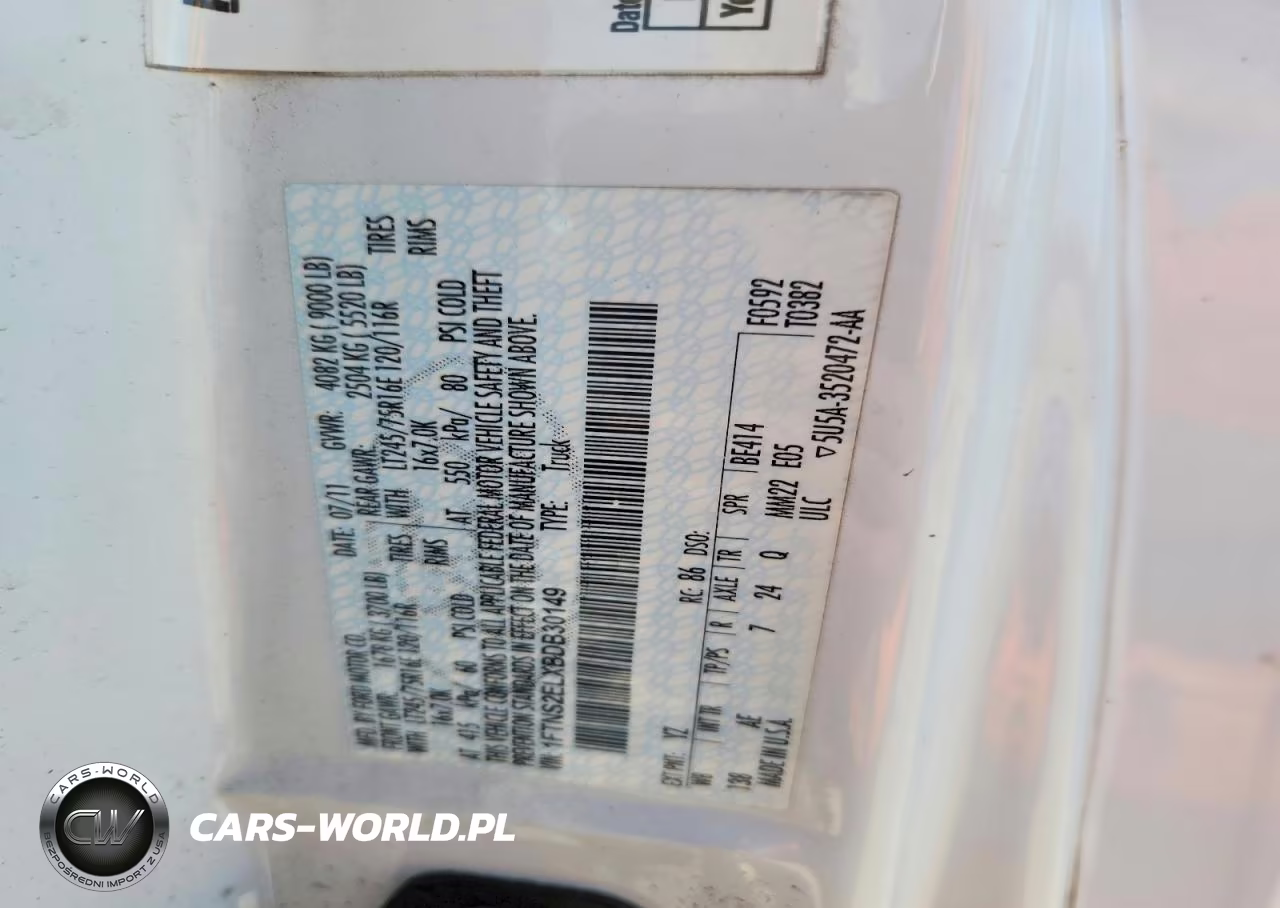 2011 Ford E250 Delivery Van VIN:1FTNS2ELXBDB30149 - 13