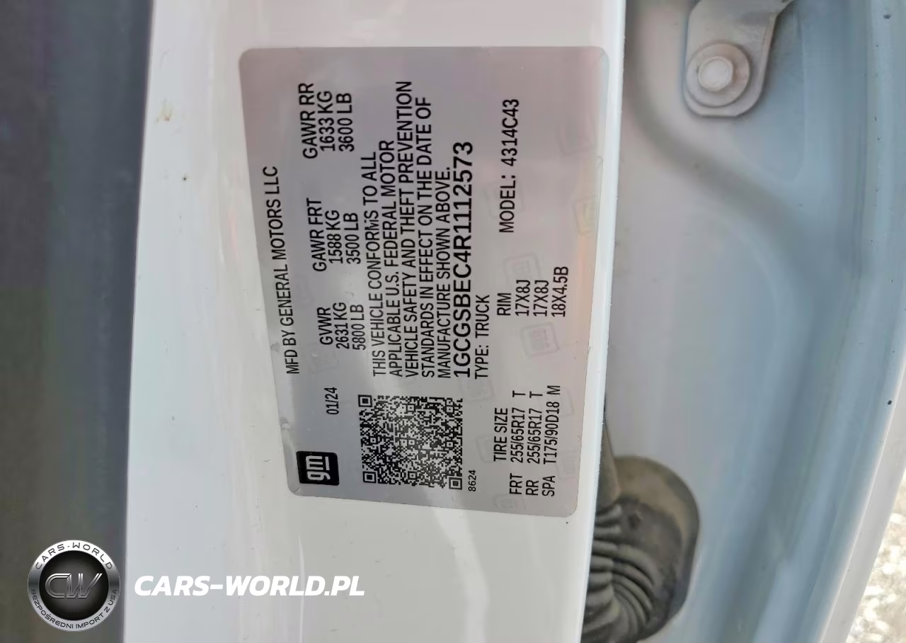 2024 Chev Colorado VIN:1GCGSBEC4R1112573 - 12