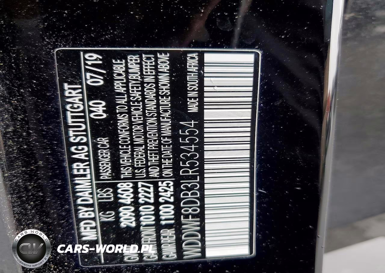 2020 Mercedes-Benz C 300 VIN:WDDWF8DB3LR534554 - 12