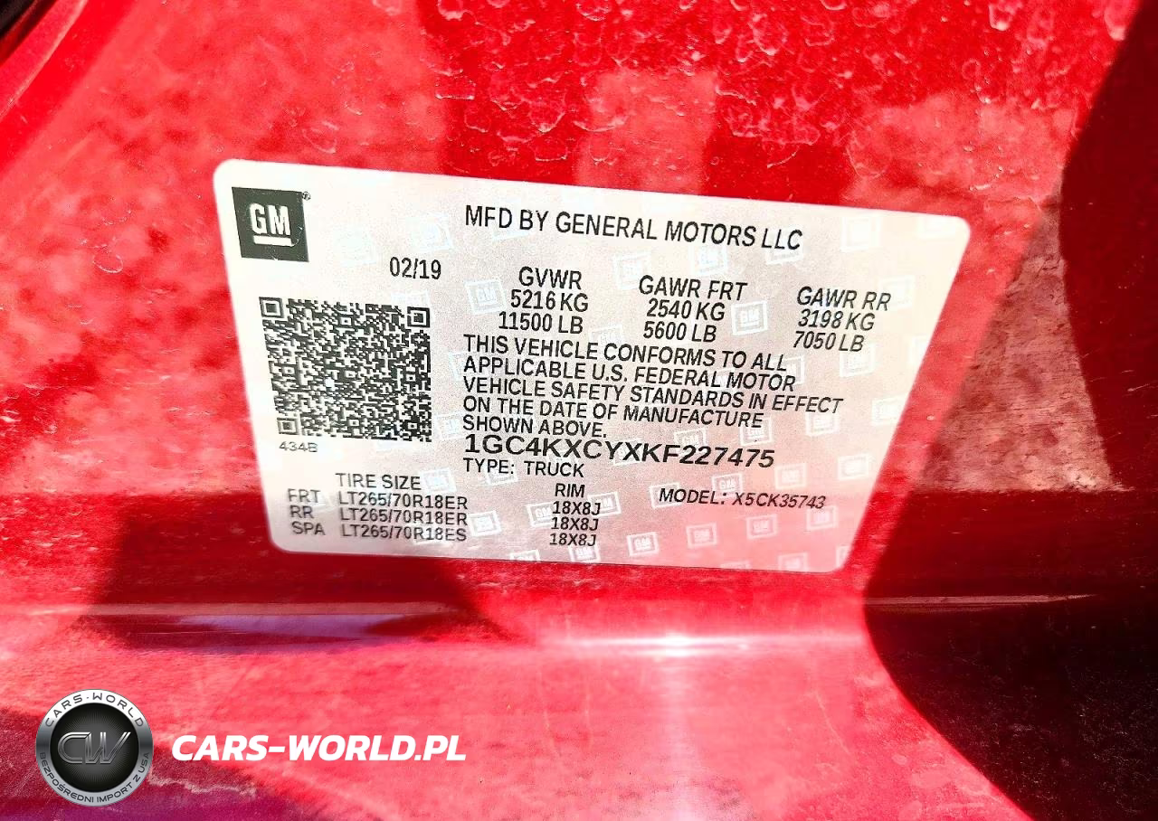 2019 Chevrolet Silverado K3500 Ltz VIN:1GC4KXCYXKF227475 - 12