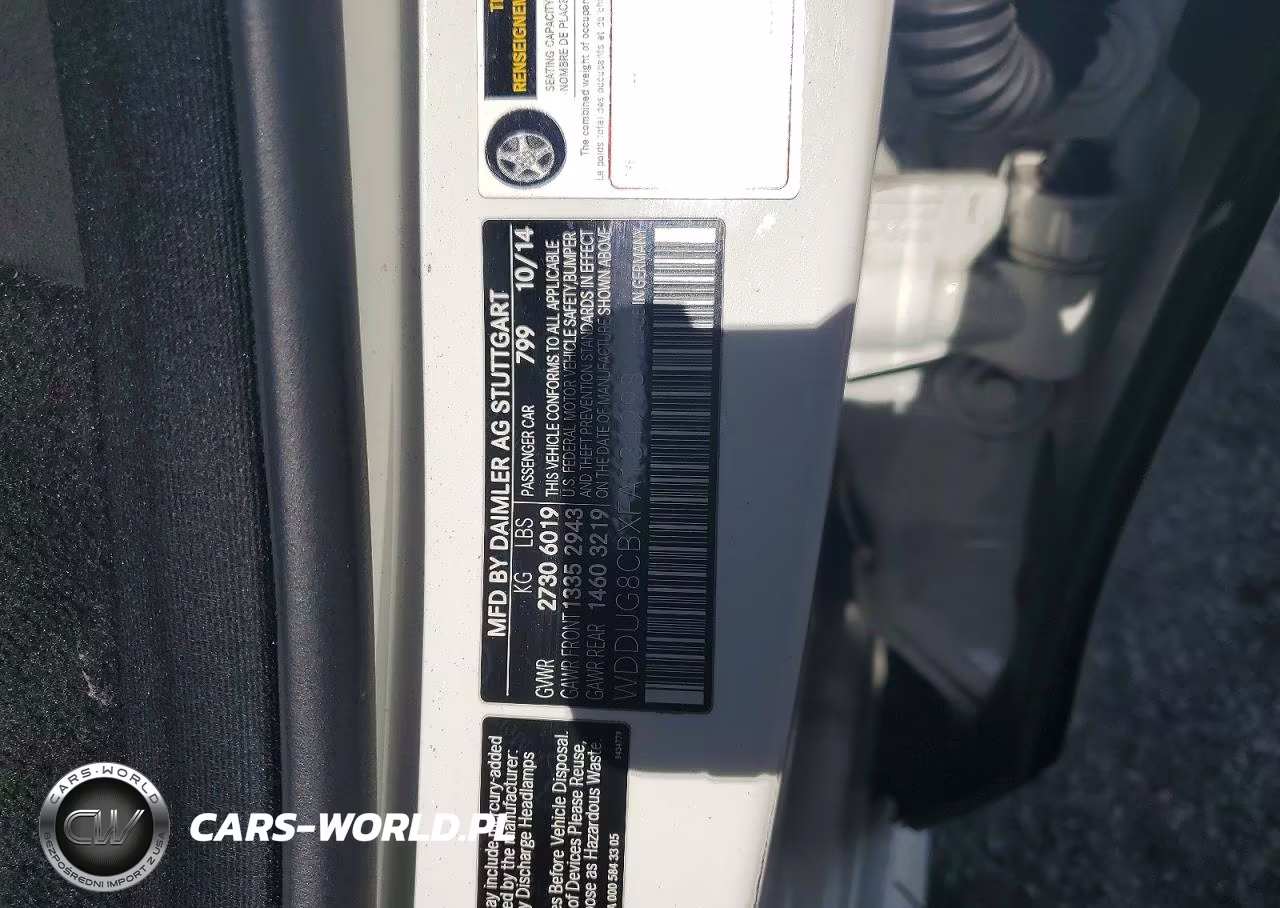 2015 Mercedes-Benz S 550 VIN:WDDUG8CBXFA134998 - 12