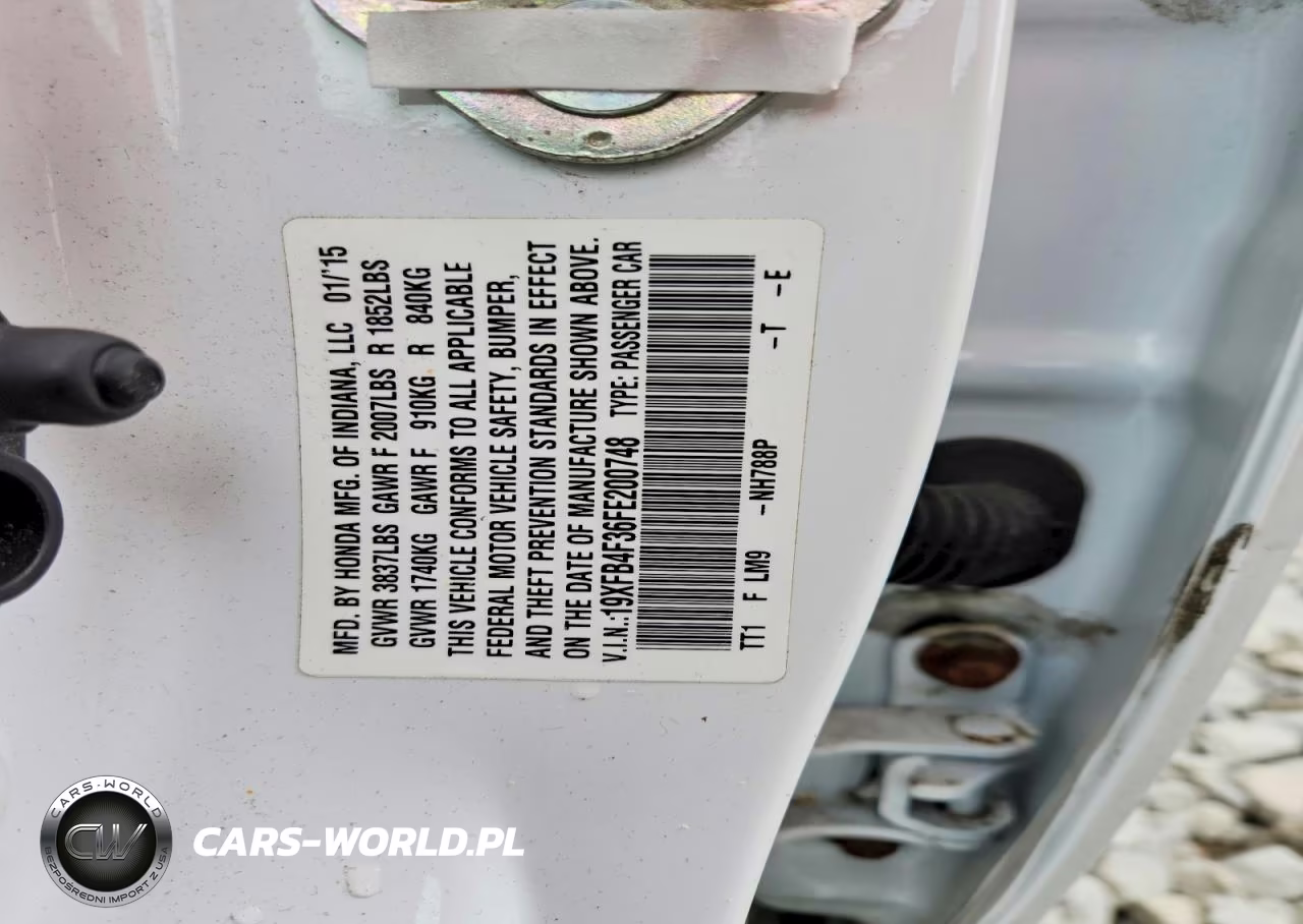2015 Honda Civic Hybrid L VIN:19XFB4F36FE200748 - 12