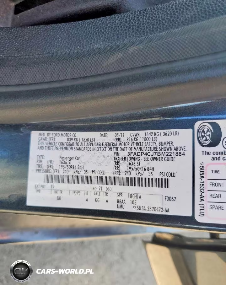 2011 FORD FIESTA SEL VIN:3FADP4CJ7BM221884 - 12