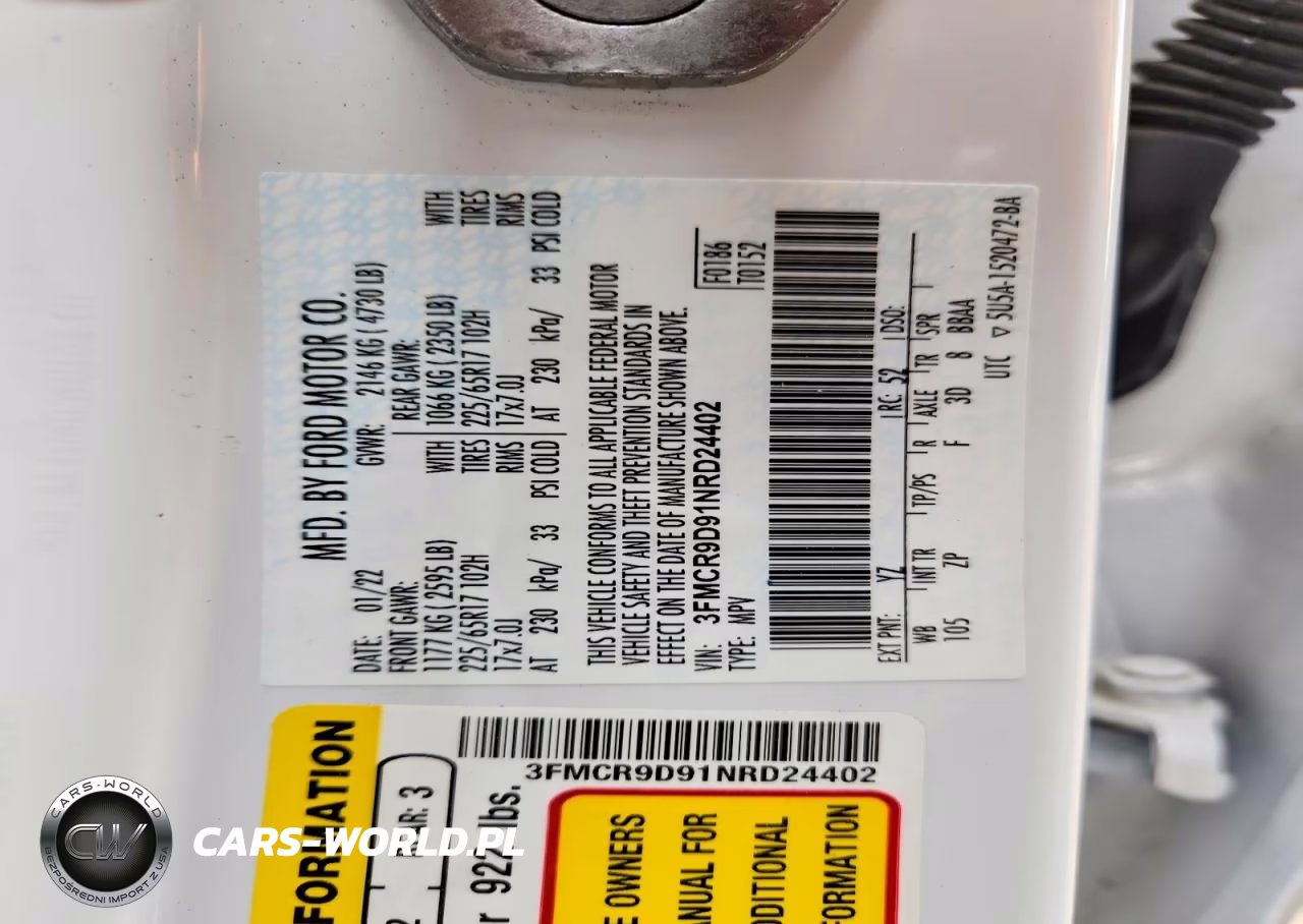 2022 Ford Bronco Sport Badlands VIN:3FMCR9D91NRD24402 - 14